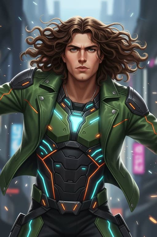 a portrait of a person reimagined as a Marvel Rivals superhero character with clean stylized realism, defined facial planes, confident heroic posture, sharp highlights, soft but controlled shadows, and a dynamic modern game art atmosphere