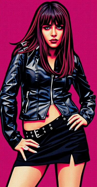 a GTA-style illustration that preserves the original person’s identity while translating the image into bold comic realism with strong outlines, simplified textures, and dramatic lighting