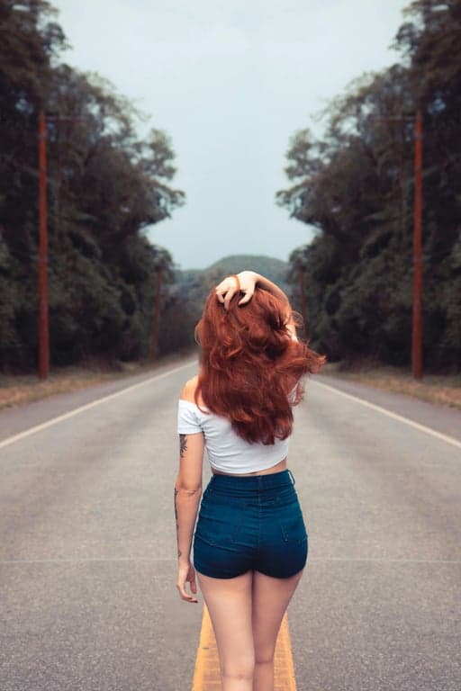 AI mirror image after transformation - fashion portrait with artistic mirror symmetry