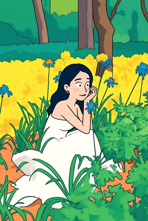 a portrait of a person rendered as an authentic Adventure Time-style cartoon drawing with blob-like anatomy, minimal facial detail, uneven hand-drawn linework, bright flat colors, and a strange but charming animated feel.