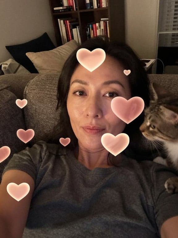 Maintain the woman, her cat, a...