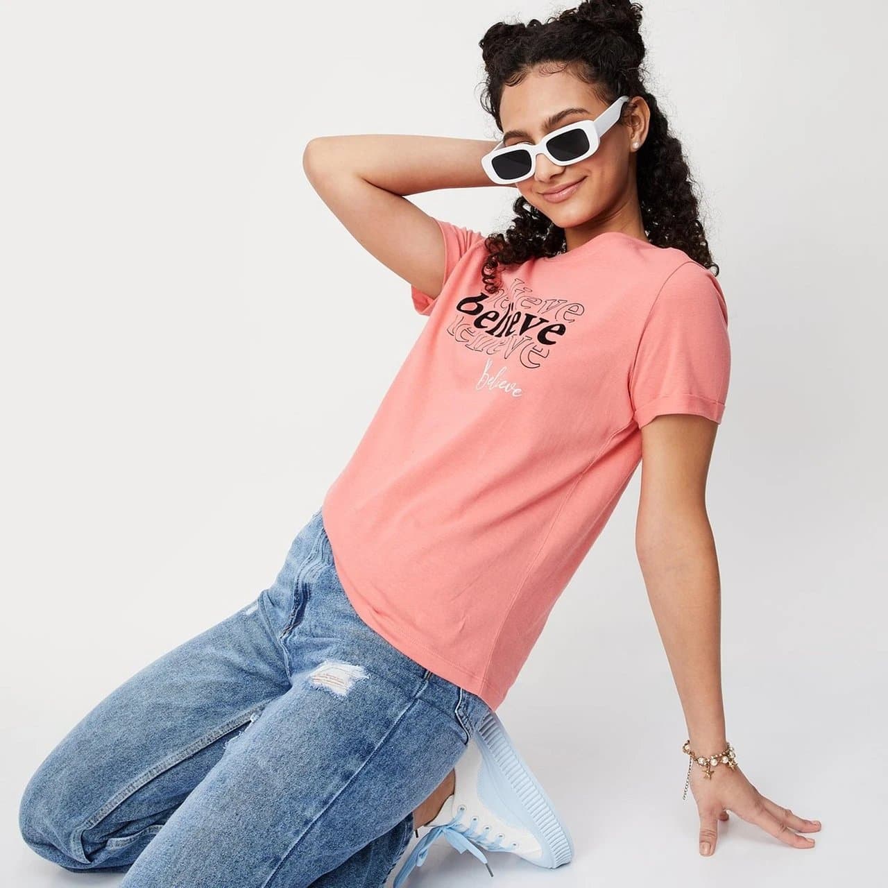 Tea Party Outfits filter before photo - portrait of child in everyday play clothes under indoor light