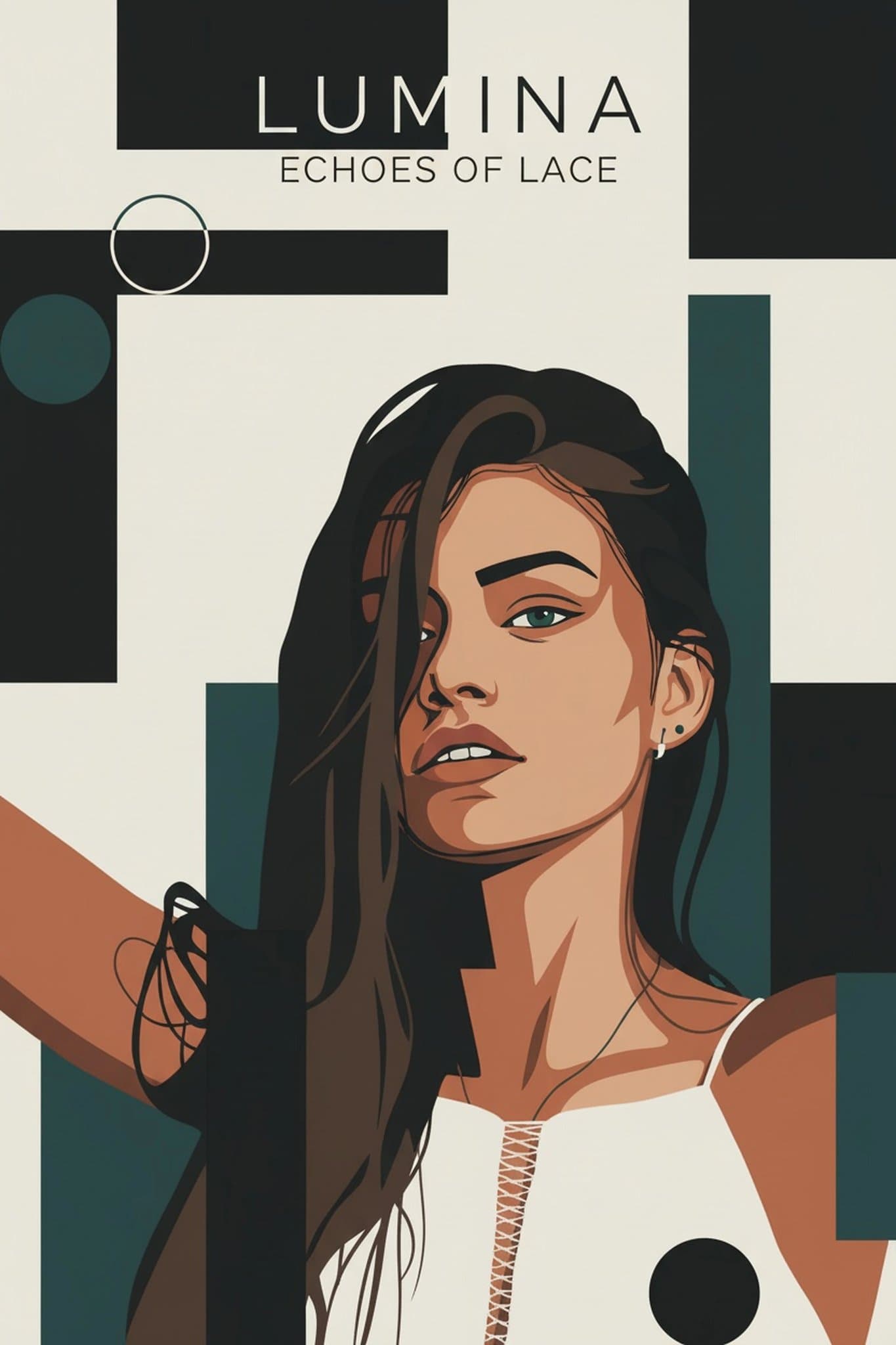 AI album cover maker after transformation - selfie enhanced with artistic AI album layout