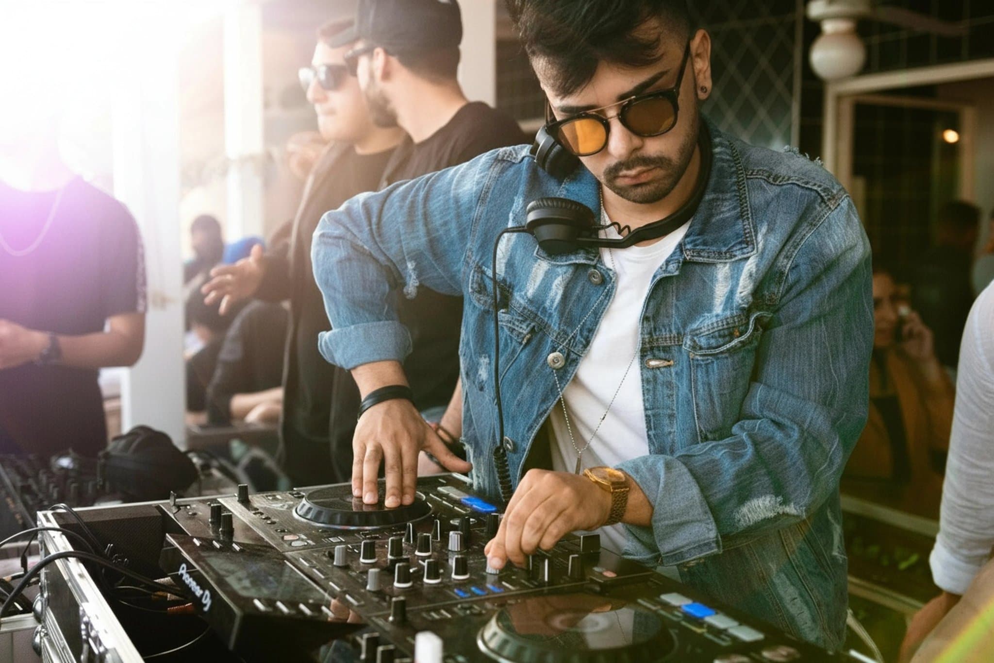 AI brighten image filter after transformation - influencer photo with soft daylight enhancement