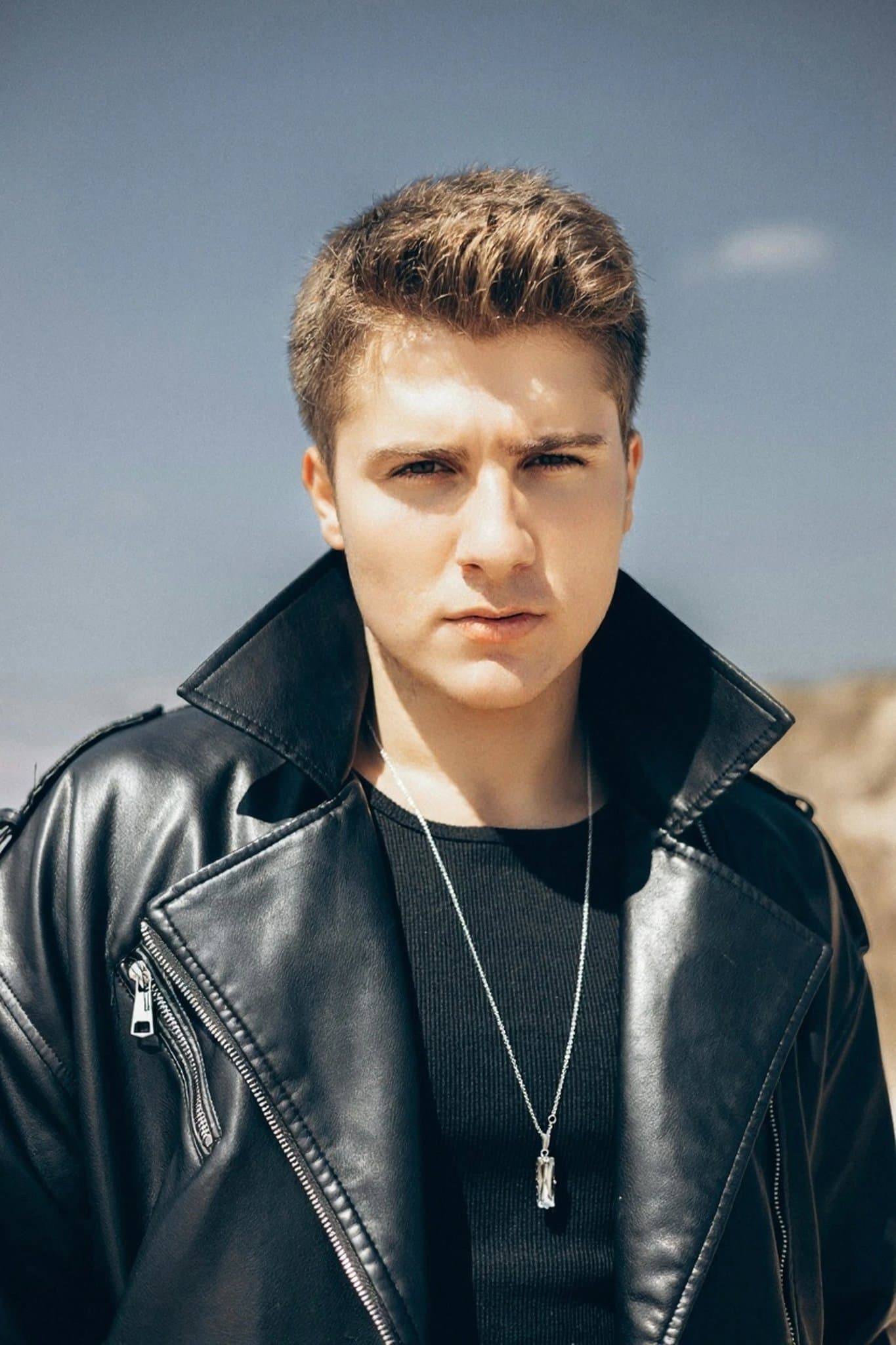 AI no beard filter after transformation - young man portrait without beard