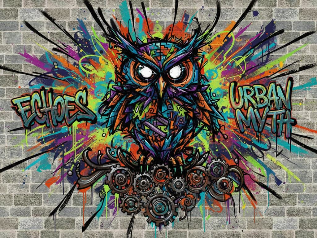 Generate a bubble-style graffiti throw-up designed to claim visual territory on a wall. Construct inflated letterforms with heavy visual weight, tight spacing, and layered overlaps, making the piece feel loud, assertive, and meant to be seen from a distance rather than carefully read up close.