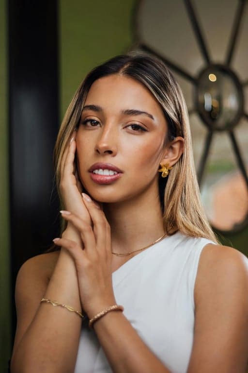 A high-quality AI-generated photo for a resume, featuring a woman with a professional yet warm demeanor, perfect for inclusion in digital or printed job applications.