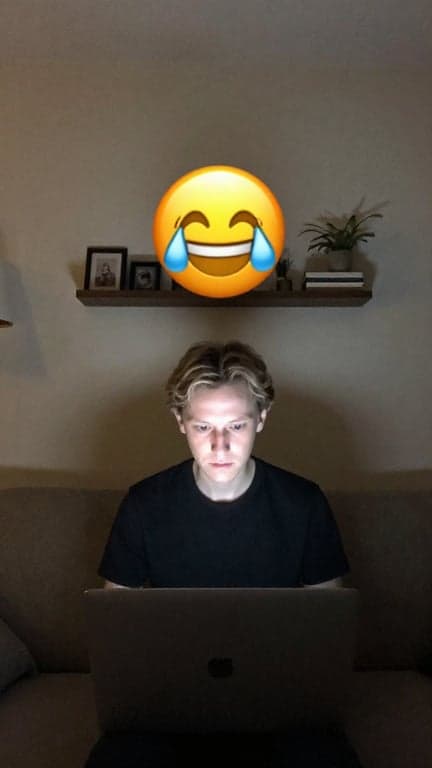 Remove the emoji sticker from ...