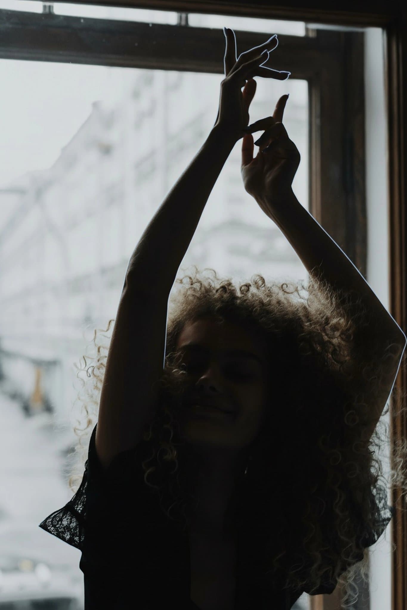 AI silhouette maker after transformation - outdoor photo with clean shadow silhouette look