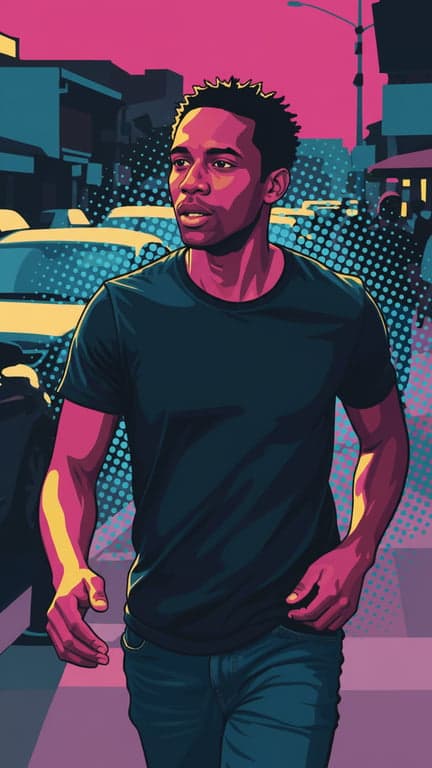 Transform this entire image in...