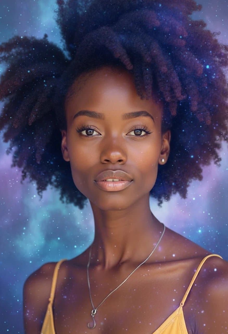 AI color splash filter after transformation - creative portrait showing vibrant focal color