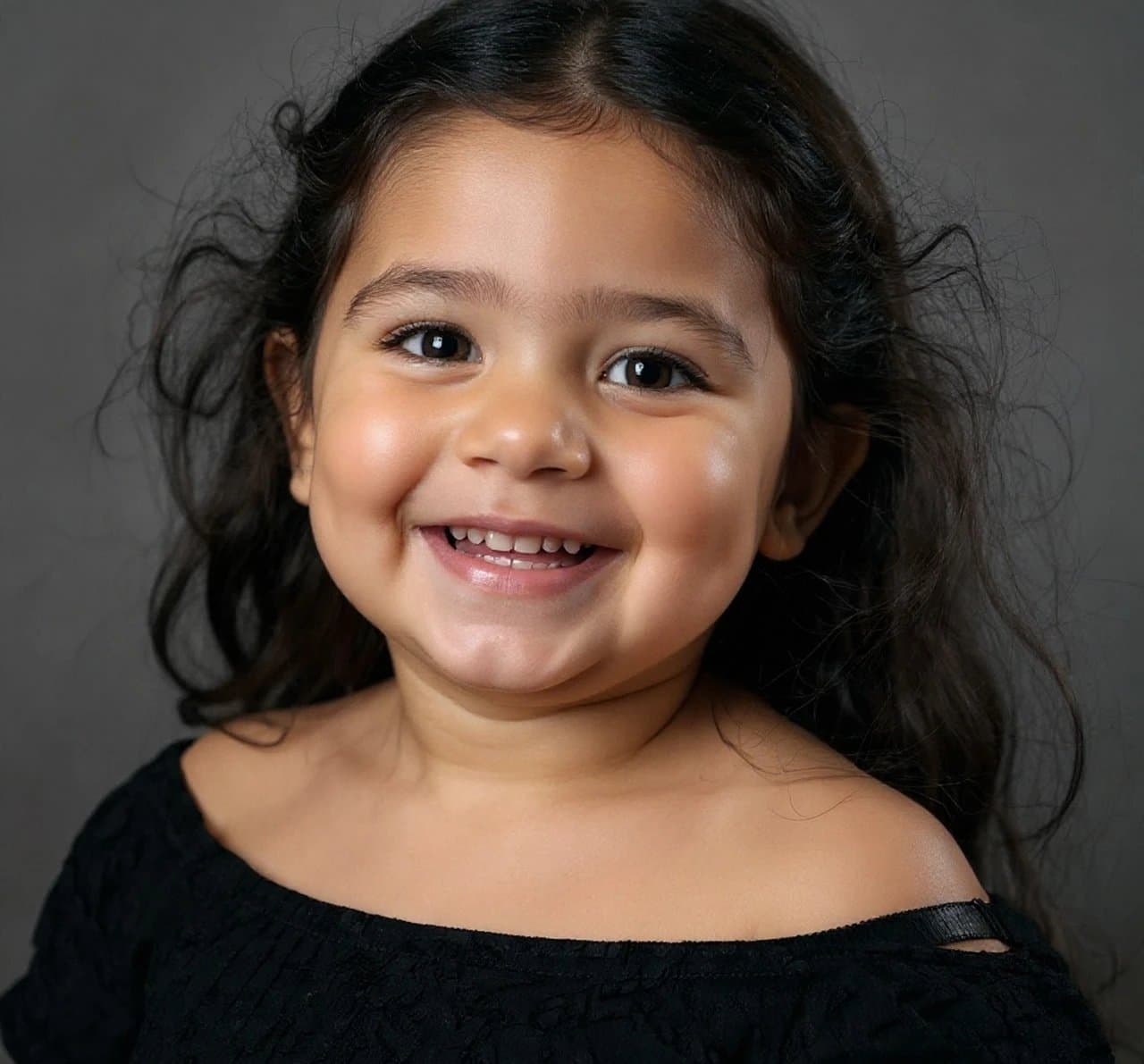 AI baby filter after transformation - full body photo with AI generated baby face