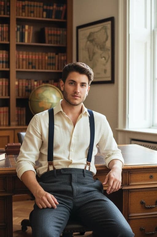 Office Siren Outfits filter after transformation - portrait in vintage office styling with polished editorial atmosphere