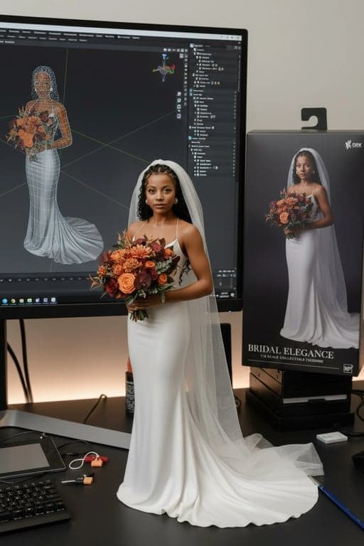 ai action figure generator after  – a collectible action figure version of the woman and her dog