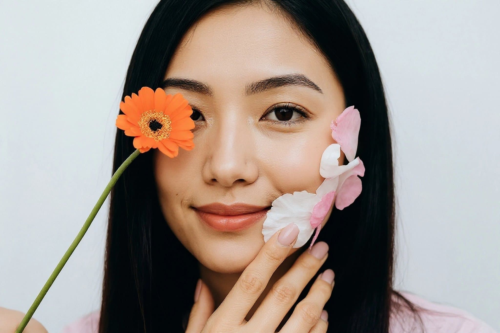 AI flip image filter before photo - fashion portrait before mirrored image editing