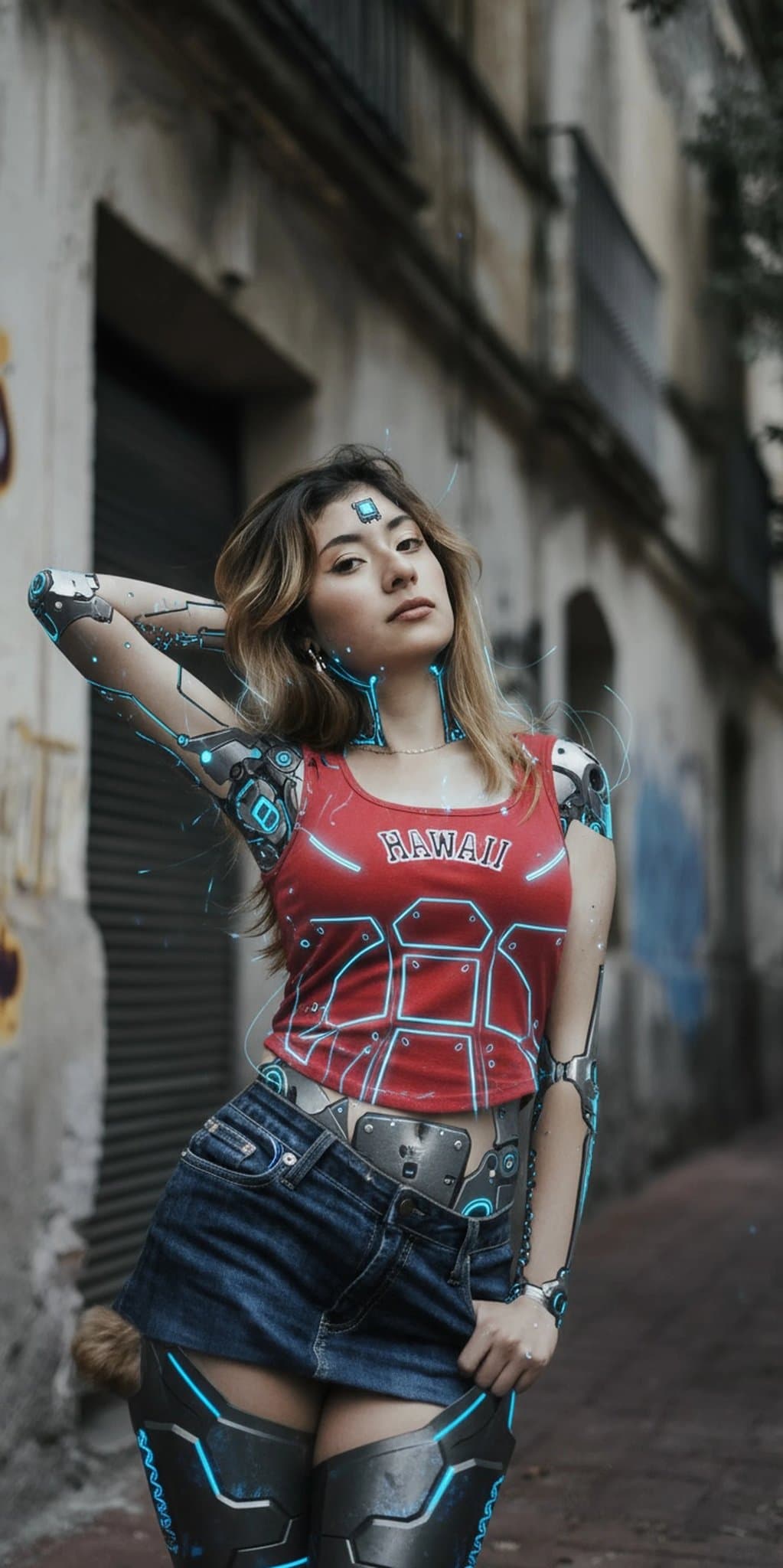 AI character generator after transformation - full body photo converted into digital fantasy model