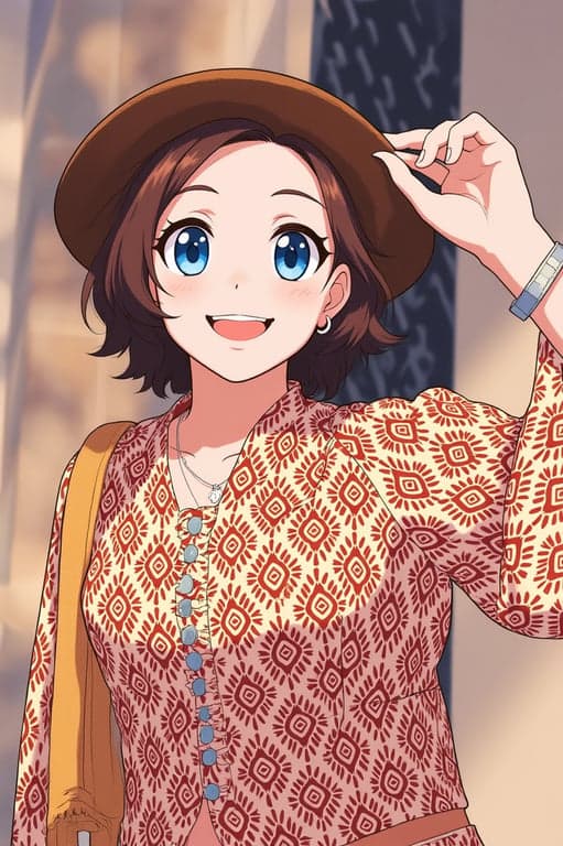 a portrait of a person transformed into a romantic anime illustration with calm emotion, delicate shading, and feminine shoujo-style facial design