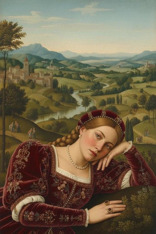 Renaissance Portrait filter after transformation - portrait in Renaissance painting style