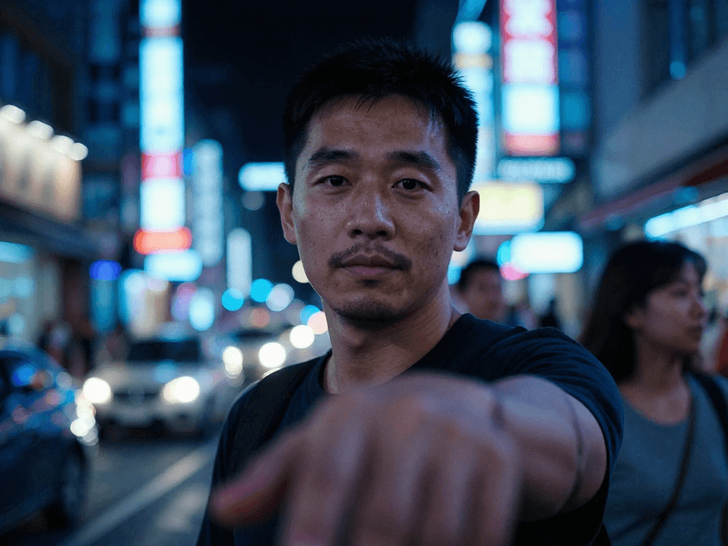 Transform this noisy night sel...