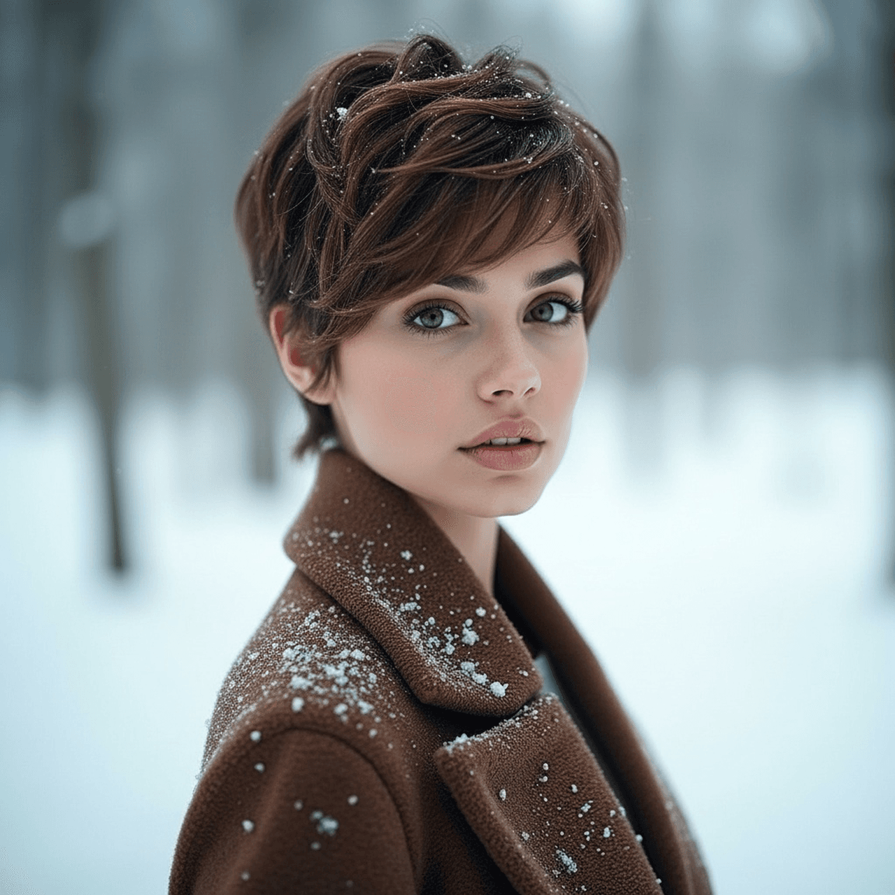 AI hair style filter before photo - original hair before spiral perm style