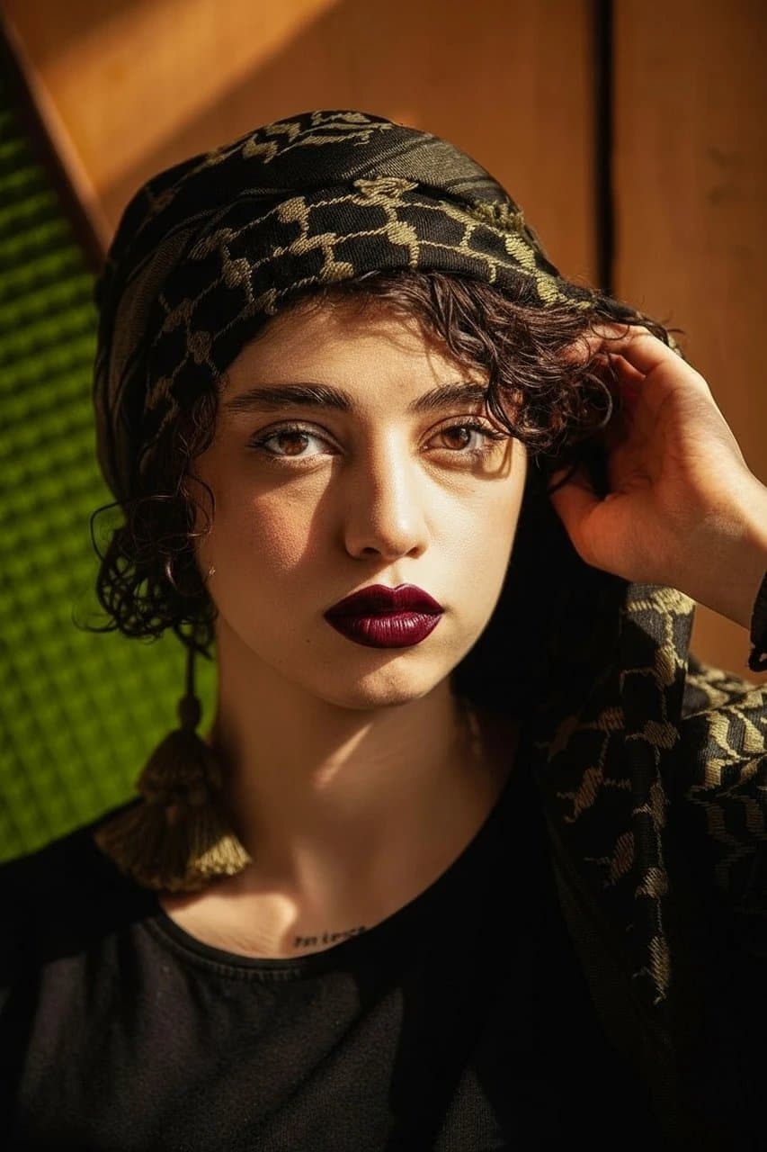 AI lip plumper filter after transformation - casual portrait featuring soft plumped lips