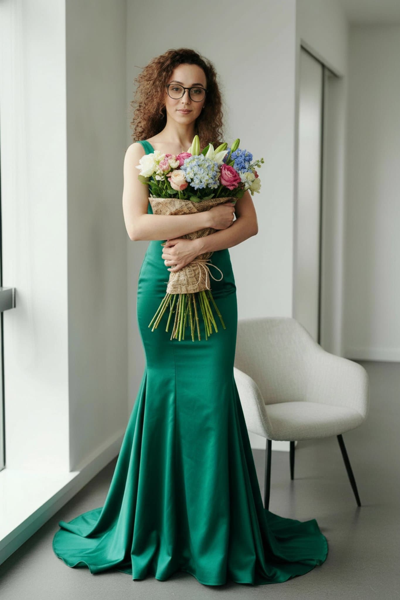 Image featuring a navy blue sequin ball gown with a tulle skirt, perfect for a fairytale prom look.