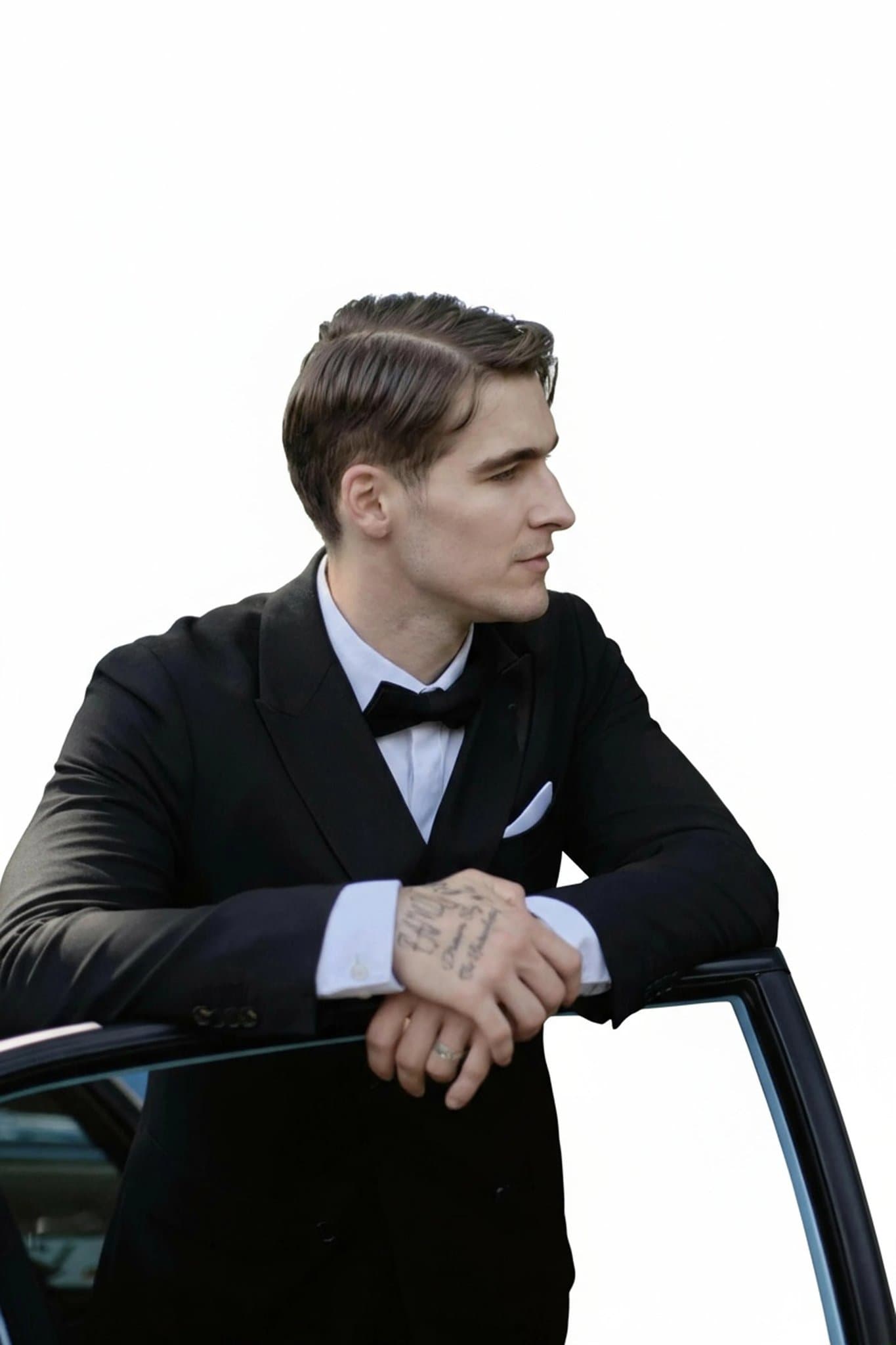 AI face cut out filter after transformation - casual portrait with precise AI face clipping