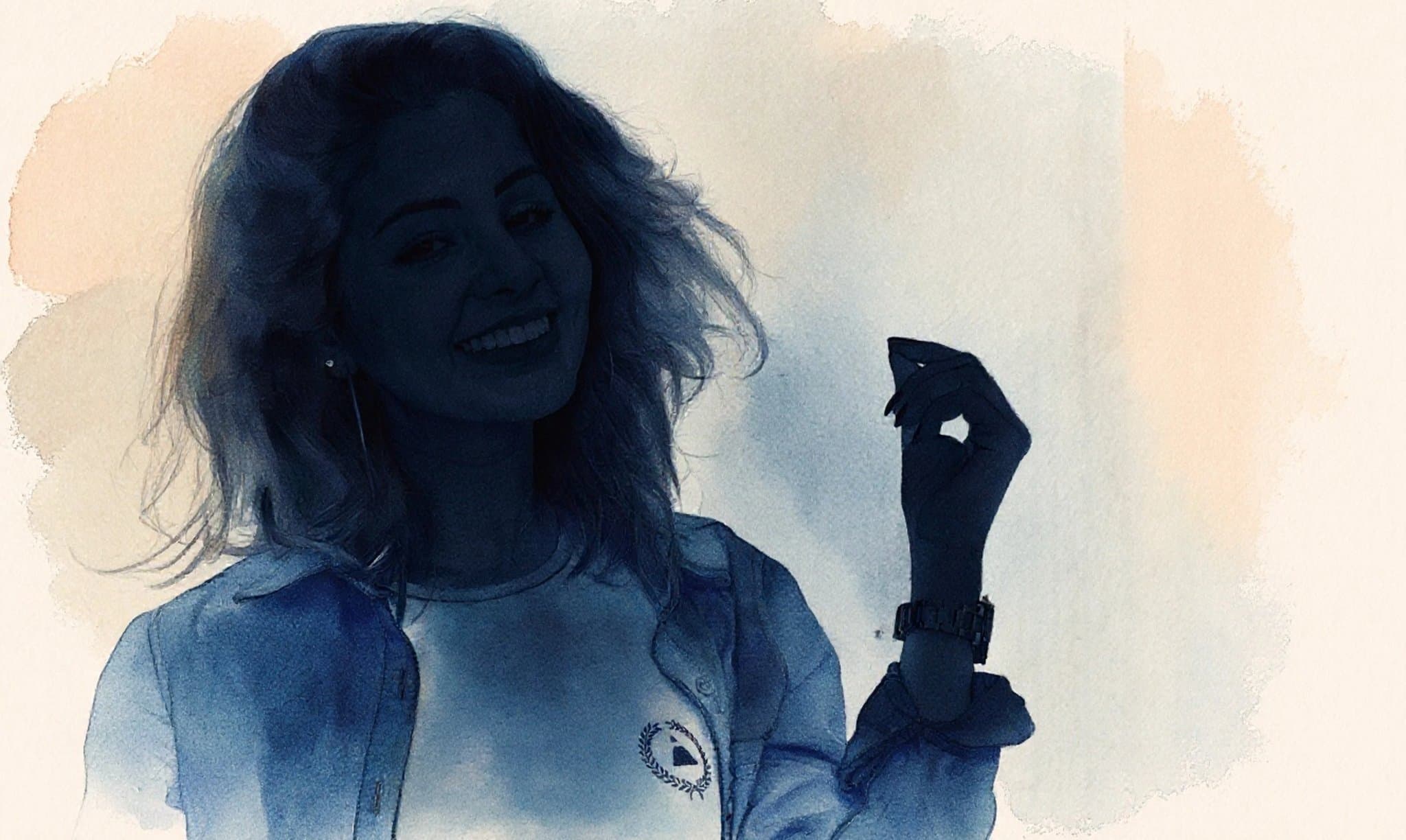 AI silhouette maker after transformation - creative photo designed as artistic silhouette