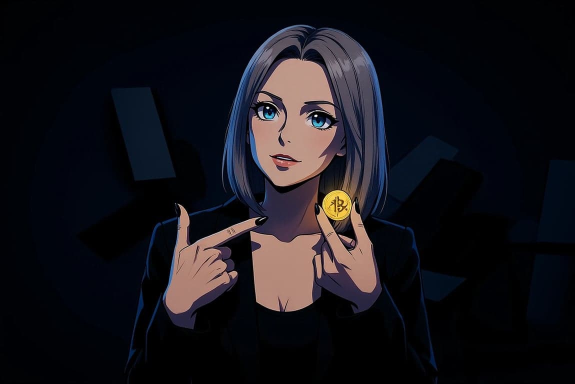 a portrait of a person enhanced with dark anime aesthetics, restrained glowing energy accents, sharp facial definition, modern outfit styling, and cinematic low-light atmosphere