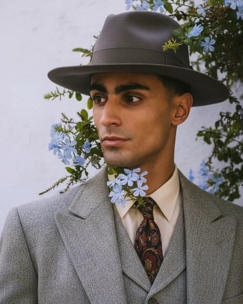 Fashion 20s Style filter after transformation - portrait wearing vintage casual menswear