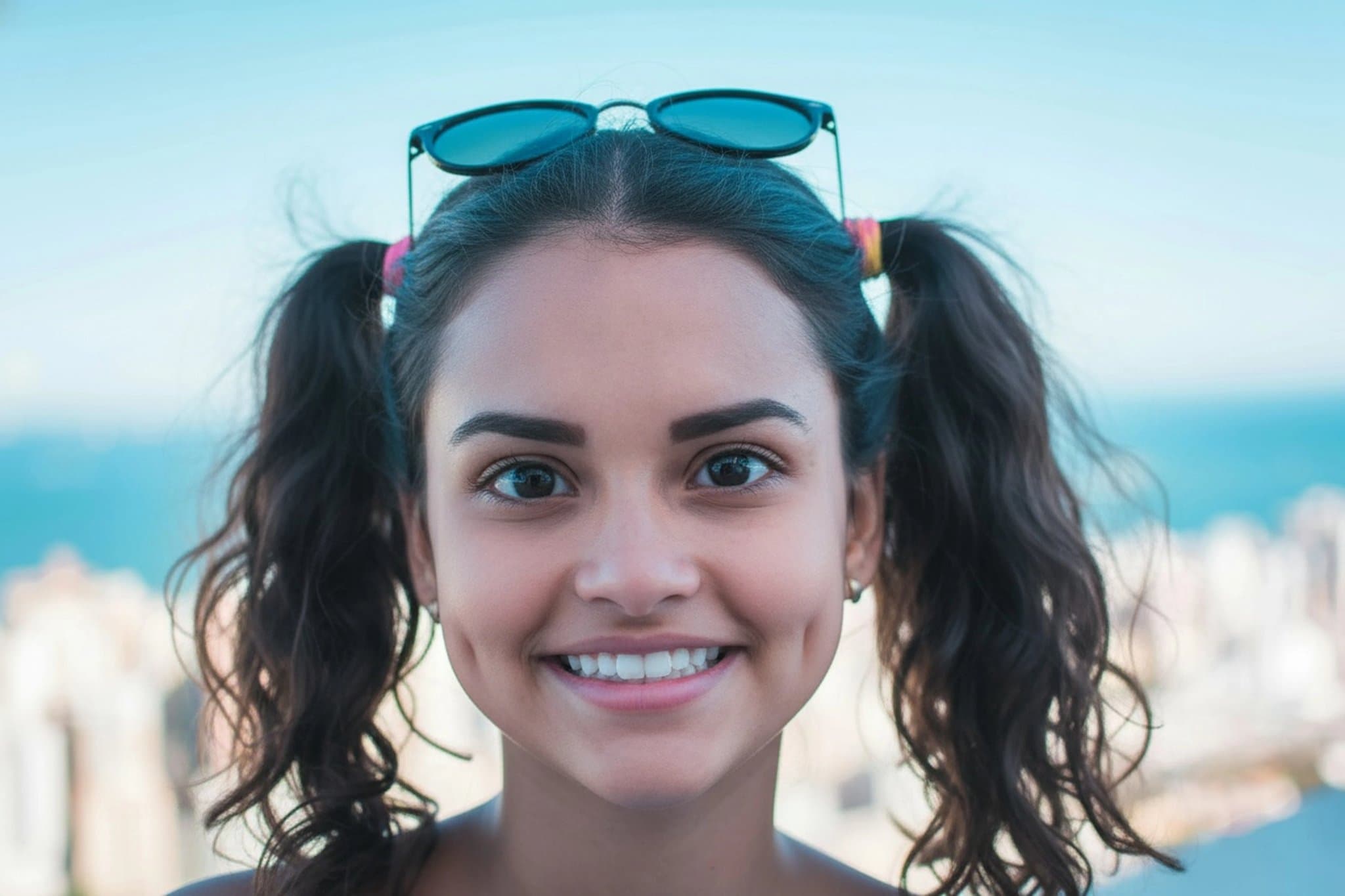 AI baby filter after transformation - outdoor portrait showing cartoon baby transformation