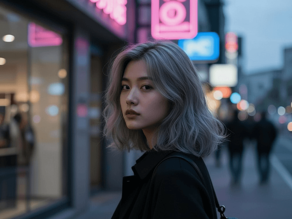 Transform her wavy lob into a ...