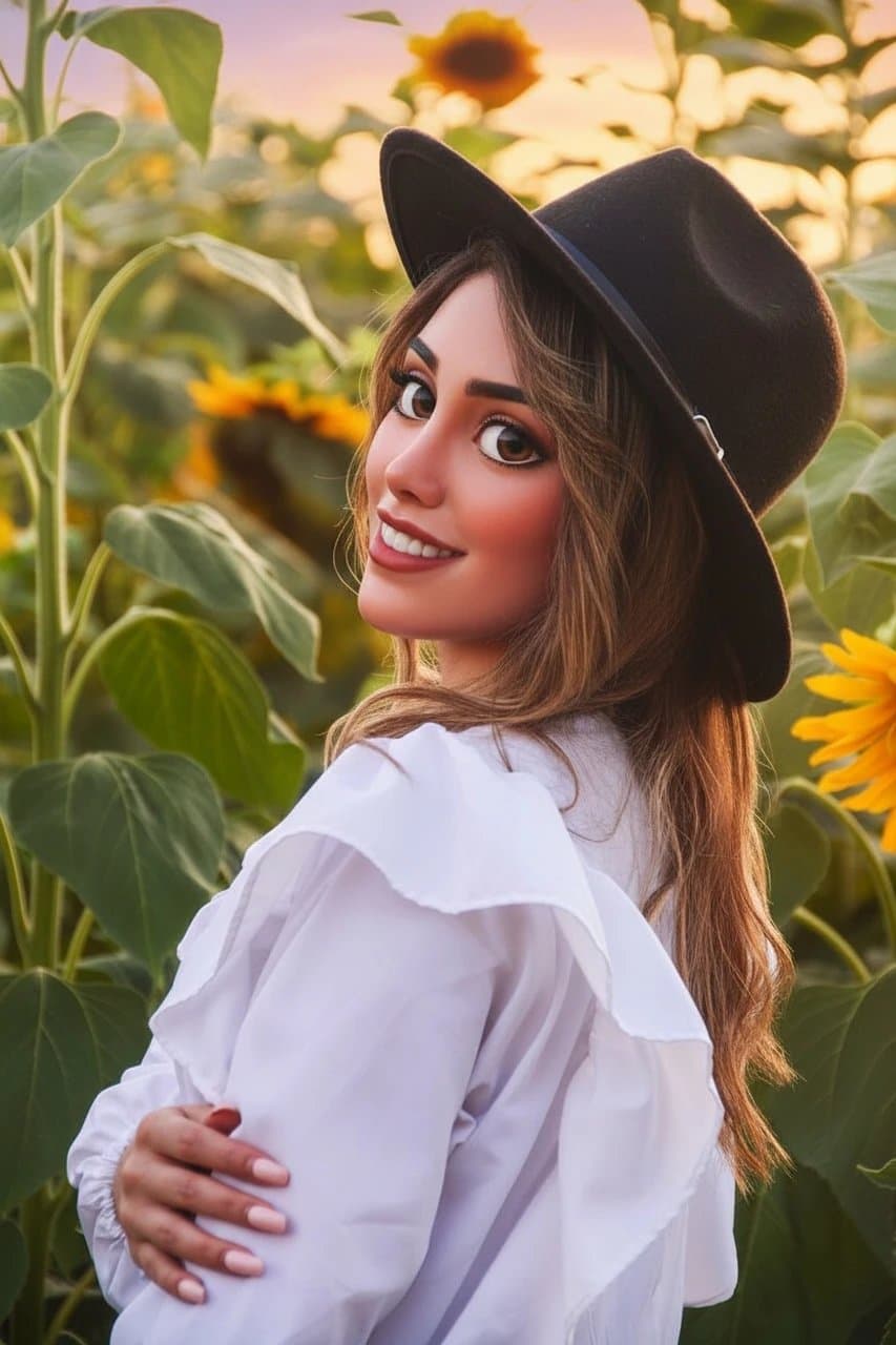 AI photo to 3D model filter after transformation - fashion portrait rendered into AI 3D sculpture