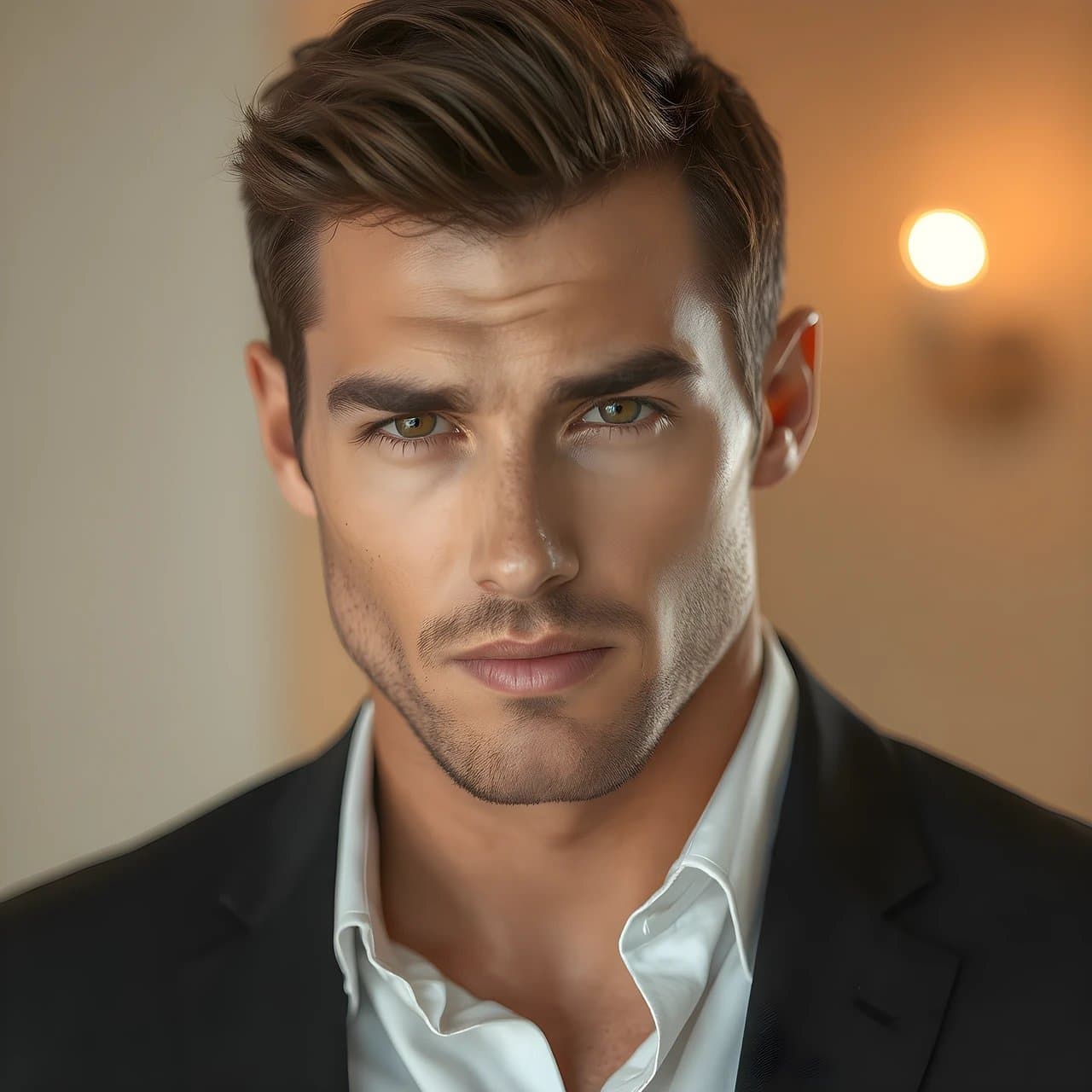 AI face cut out filter before photo - fashion portrait before AI face detection applied