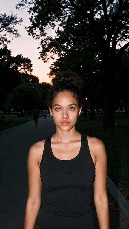 Even out both of her eyes by r...