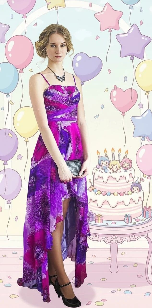 AI anime backgrounds after transformation - outdoor photo recreated in Japanese anime aesthetic