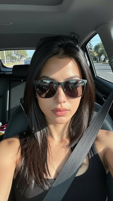 Add sleek, slightly reflective...