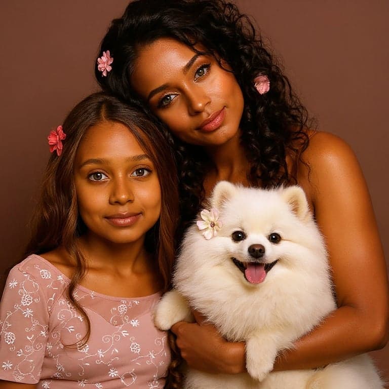 AI tan skin filter after transformation - professional portrait with natural tan finish