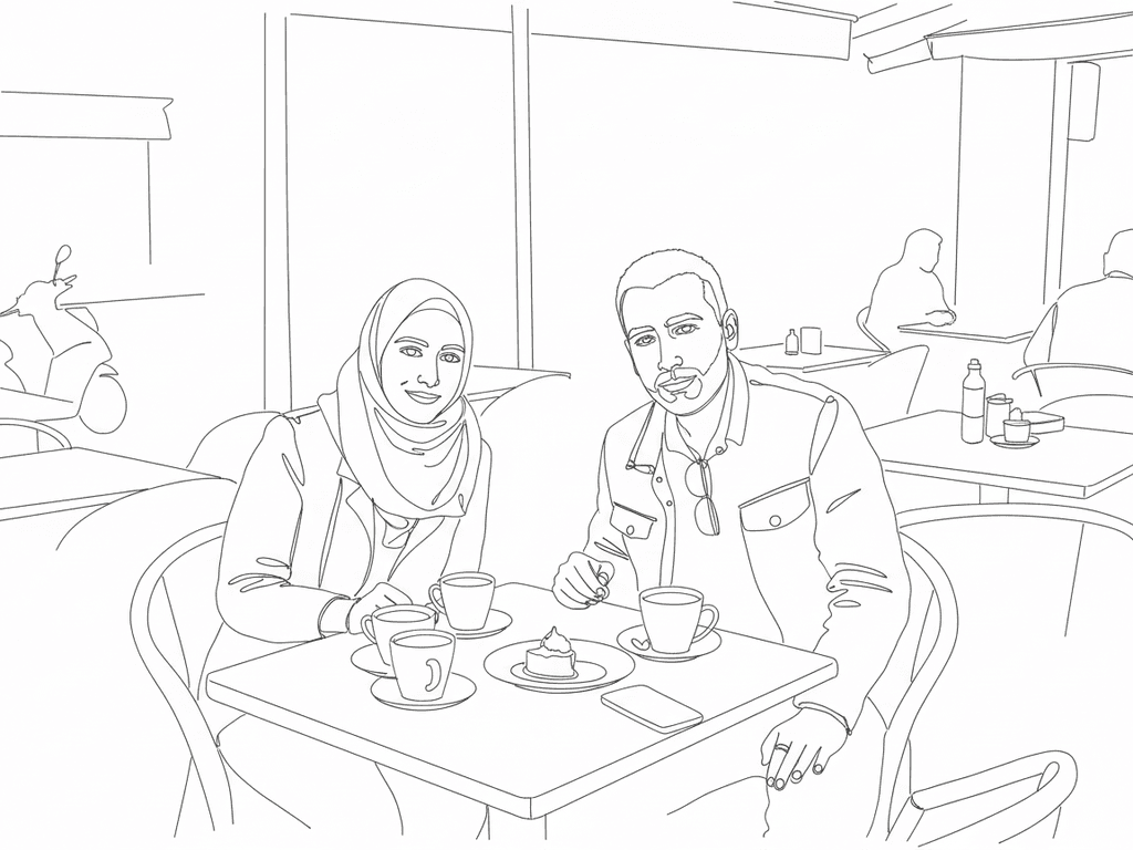 Convert this cluttered café mo...