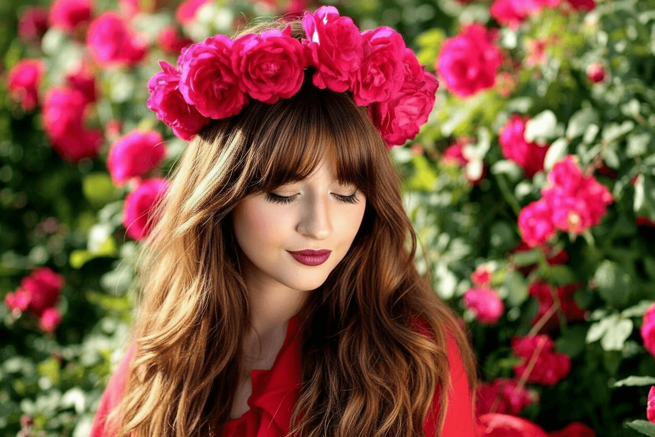 AI hair style filter after transformation - virtual full fringe hairstyle