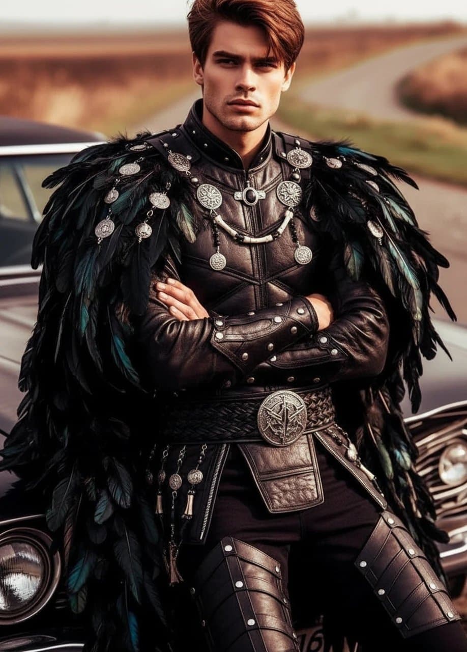 AI ninja outfit filter after transformation - fashion portrait in sleek black ninja outfit