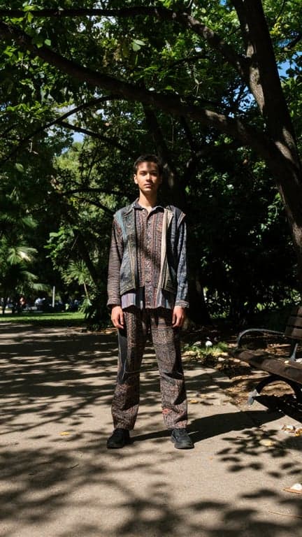 Rebuild this fashion photograp...