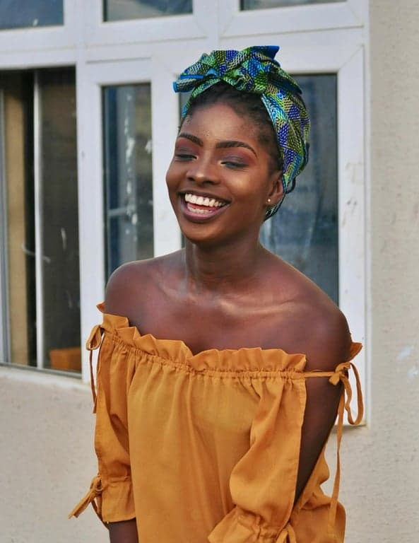 AI fairy before pic - casual portrait in orange outfit