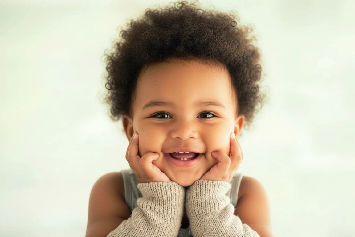 AI age regression filter after transformation - selfie showing AI generated younger appearance