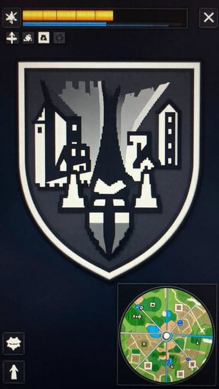 Isolate the crest from the gam...