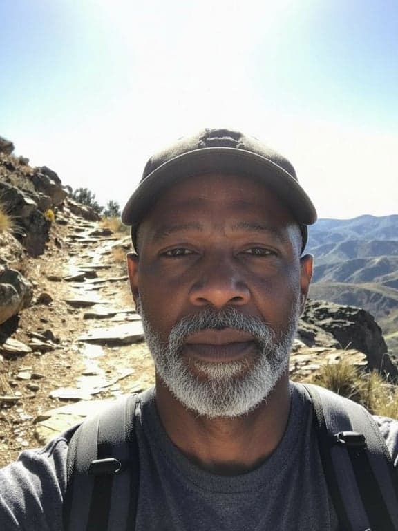 Enhance his natural greying by...