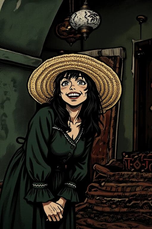 a portrait of a person edited in a gritty anime style, featuring detailed facial anatomy, strong nose and jaw definition, deep-set eyes, rough shading texture, and dramatic low-key lighting