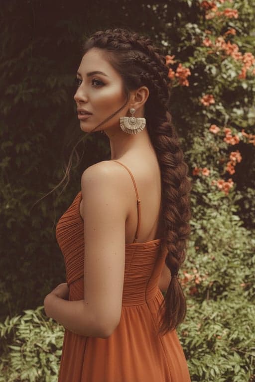 create a high-quality braided hairstyle that looks like it was freshly done by a professional, with well-defined braids, soft texture, and natural hair flow