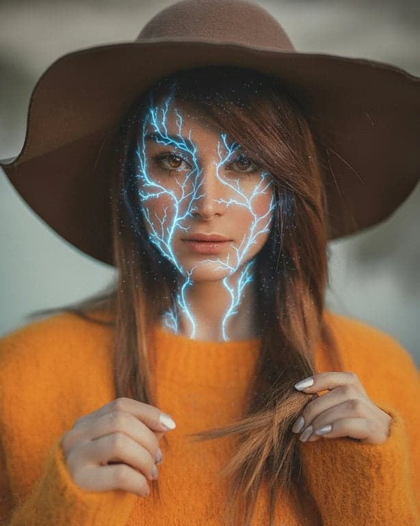 ai-demon-filter after pic - cool blue glowing demon filter