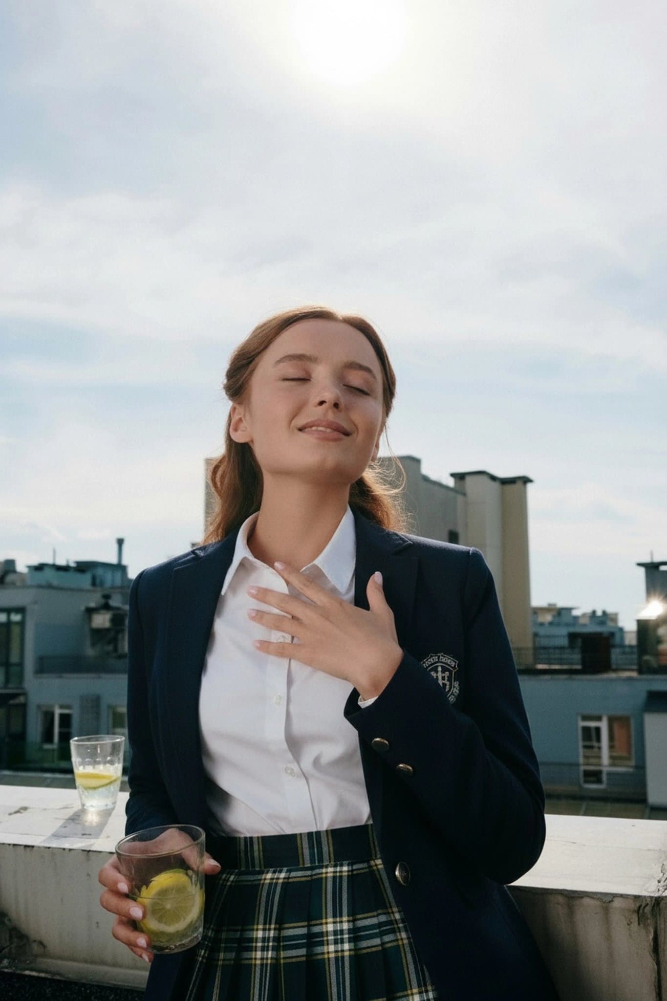 AI Hoshino outfit filter after transformation - creative photo with glowing star-themed outfit